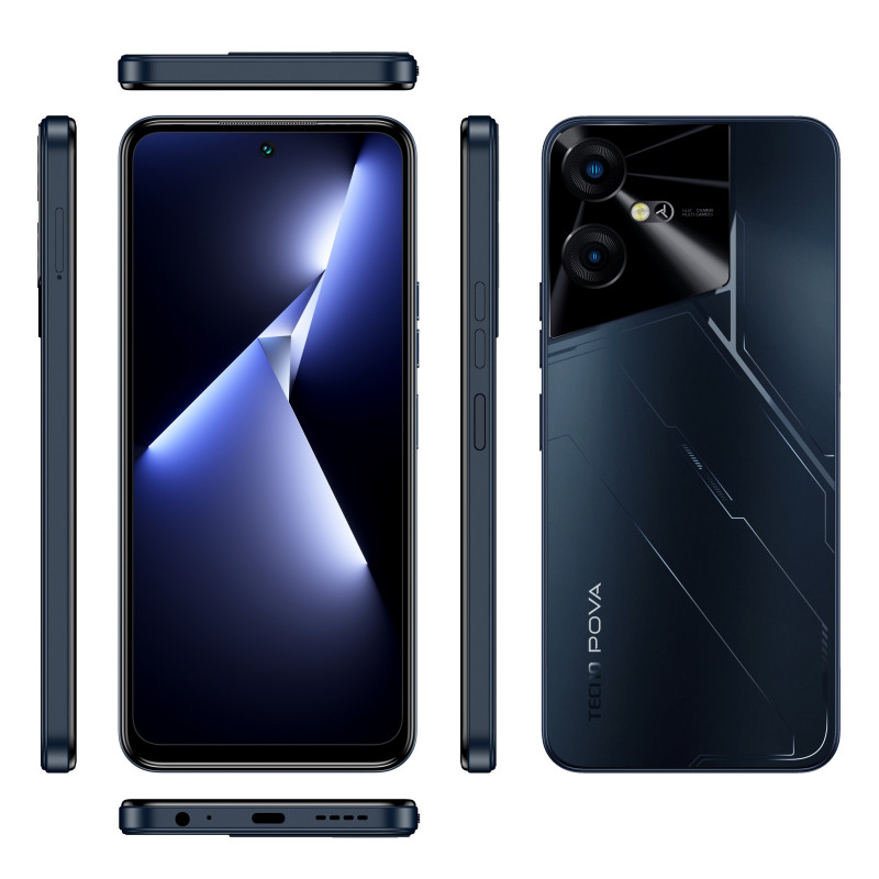 TECNO Смартфон POVA NEO 3 (LH6n) 6.82" 8/128GB, 2SIM, 7000mAh, Mecha Black