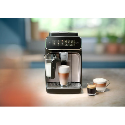 Philips Кавомашина Series 3300, 1.8л, зерно+мелена, автомат.капуч, дисплей, авторецептів -6, білий