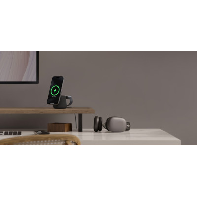 Belkin Зарядне бездротовий пристрій 2в1 MagSafe iPhone/Watch/AirPods, Charcoal Mass