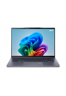 Acer Ноутбук Swift Go 14 AI SFG14-01 14.5" WQXGA IPS, Quallcomm X1P-42100, 16GB, F1TB, UMA, Win11, сірий