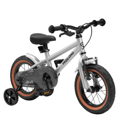Miqilong Дитячий велосипед ST 12" сріблий