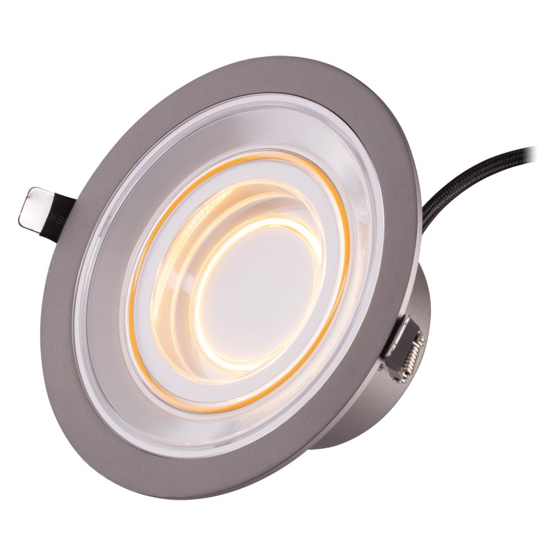 LEDVANCE Світильник даунлайт LED 8Вт 650Лм 2700K 166мм Decor Filament Downlight Echo алюміній