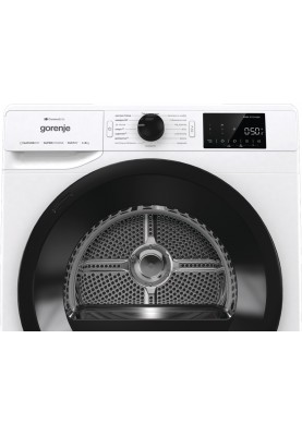 Gorenje Сушильна машина конденсаційна, 8кг, A+++, 60см, дисплей, Wi-Fi, білий