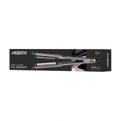 ARDESTO Плойка для створення локонів Pink Touch, 55Вт, 100-200C, кераміка, сірий+рожевий