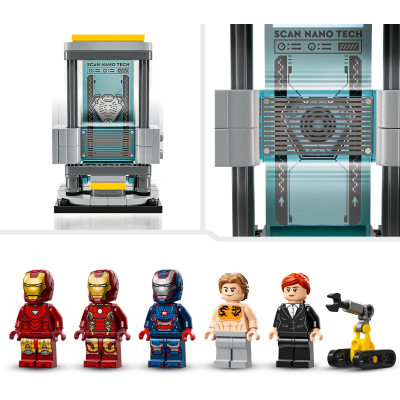 LEGO Конструктор Super Heroes Лабораторія Залізної Людини: зал обладунків