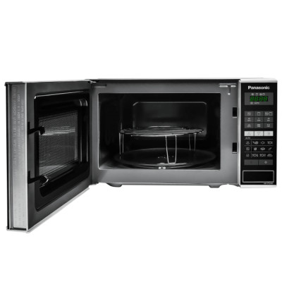Panasonic Мікрохвильова піч, 20л, 800Вт, гриль, дисплей, нерж Panasonic Мікрохвильова піч, 20л, 800Вт, гриль, дисплей, нерж