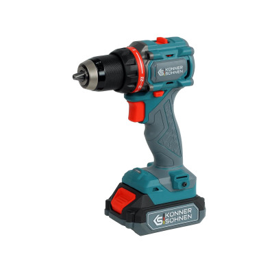 Könner & Söhnen Шурупокрут-дриль ударний акумуляторний Konner&Sohnen KS ID20V-60 KIT 74 PLUS 20В 2х2А·рік 60Нм 0-450·0-1900об/хв LED-світло ЗП набір свердл і біт 74. Könner & Söhnen Шурупокрут-дриль ударний акумуляторний Konner&Sohnen KS ID20V-60 KIT 74 PLUS 20В 2х2А·рік 60Нм 0-450·0-1900об/хв LED-світло ЗП набір свердл і біт 74.