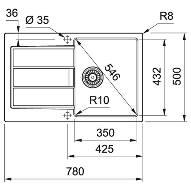 Franke Sirius 2.0 S2D 611-78[143.0621.190]