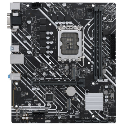 ASUS Материнська плата ASUS PRIME_H610M-E_D4-CSM s1700 H610 2xDDR4 M.2 HDMI-DP-VGA CSM mATX