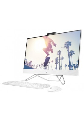 HP Комп'ютер персональний моноблок All-in-One 27" FHD IPS AG, AMD R5-5500U, 16GB, F512GB, UMA, WiFi, кл+м, DOS, білий