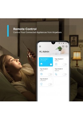 TP-Link Смарт-розетка Tapo P100 N300 BT 10A