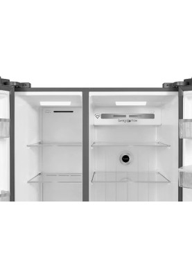 TCL Холодильник SBS, 177х92х63см, 2 дв., Х- 322л, М- 181л, A++, NF, диспенсер, нерж