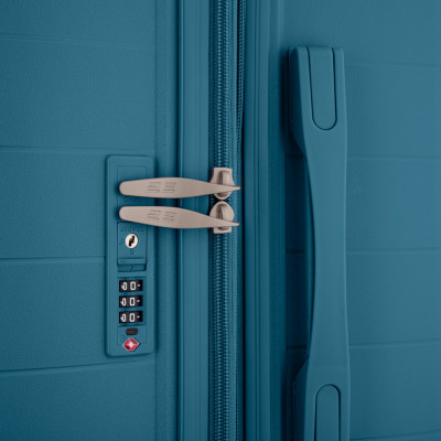 2E Валіза, Aero, поліпропілен, середня, 63/78 л, TSA, 4 колеса, EXP, синій 2E Валіза, Aero, поліпропілен, середня, 63/78 л, TSA, 4 колеса, EXP, синій