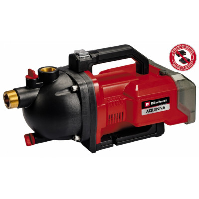 Einhell Насос садовий акум AQUINNA PXC, 36В, 3000 л/год, вис. 26 м, глиб, 8 м, 3.3 кг (без АКБ і ЗП)
