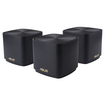 ASUS Маршрутизатор ZenWiFi XD4 3PK PLUS black AX1800 1xGE LAN 1x1GE WAN WPA3 OFDMA MESH