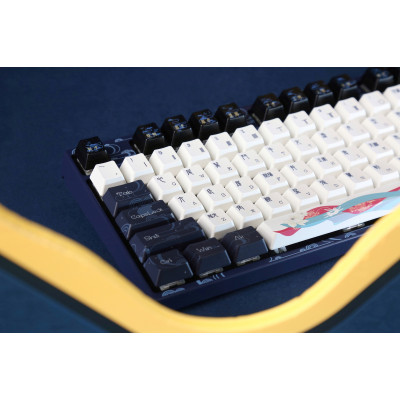 Varmilo Клавіатура механічна VPE87 Chang'e 87Key, Cherry Mx Red, BT/WL/USB-A, EN, White Led, Синій