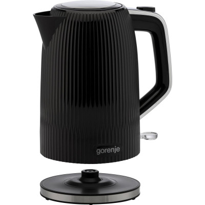 Gorenje Електрочайник 1.7л, Strix-контроль, чорний матовий