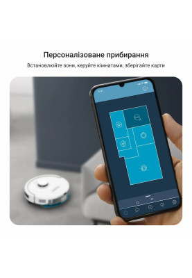 Rowenta Робот-пилосос миючий X-PLORER Serie 90+, 6000ПаВт, h=9.7см, 0.26л, конт пилок -0.29л, автон. робота до 270хв, білий