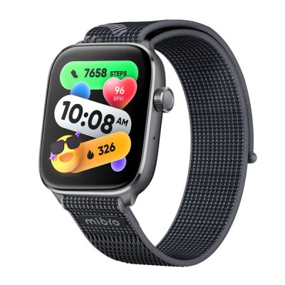 Mibro Смарт-годинник Fit 44мм, 1.75", 390x450, AMOLED, BT 5.3, GPS, 2 ATM, чорний