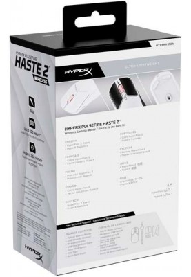 HyperX Миша Pulsefire Haste 2 WL, White