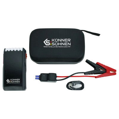 Könner & Söhnen Пусковий пристрій KS JS-1000, 12000мА·рік, 1000А, 0.95кг Könner & Söhnen Пусковий пристрій KS JS-1000, 12000мА·рік, 1000А, 0.95кг