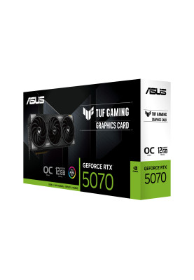 ASUS Відеокарта GeForce RTX 5070 12GB GDDR7 OC TUF-RTX5070-O12G-GAMING