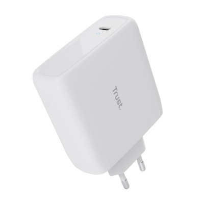 Trust Зарядне пристрій мережевий Trust Maxo 100Вт, GaN, USB-C, PD/PPS, чорний