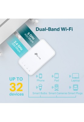 TP-Link Повторювач Wi-Fi сигналу RE230 AC750 1хFE LAN