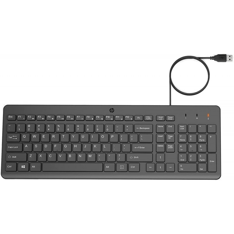 HP Клавіатура 150 USB UA Black