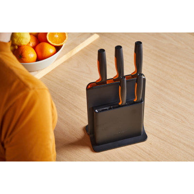 Fiskars Набір ножів Functional Form з пластиковою підставкою, 5 шт