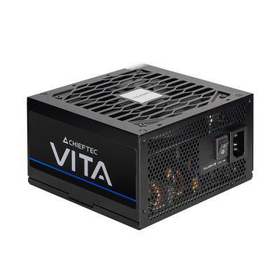 Chieftec Блок живлення Vita (850W), >85%, 80+ Bronze, 120мм, 1xMB 24pin(20+4), 2xCPU 8pin(4+4), 2xMolex, 6xSATA, 4xPCIe 8pin(6+2)