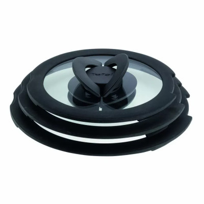 Tefal Набір скляних кришок Ingenio, 16см, 18см, 20см, скло, пластик, чорний
