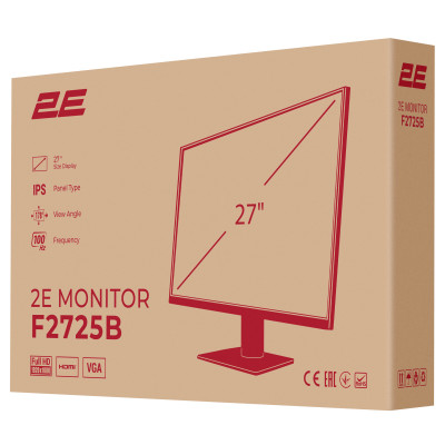 2E Монітор 2E 27" F2725B D-Sub, HDMI, IPS, 100Hz 2E Монітор 2E 27" F2725B D-Sub, HDMI, IPS, 100Hz