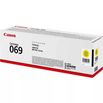 Canon Картридж 069 MF752Cdw/MF754Cdw/LBP673Cdw Yellow (1900 стор)