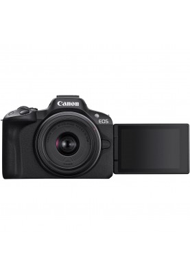 Canon Цифрова фотокамера EOS R50 + RF-S 18-45 IS STM + RF-S 55-210 IS STM Black