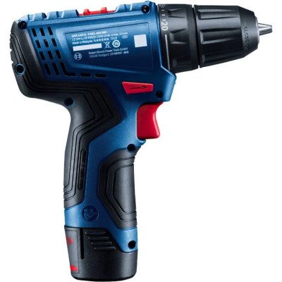 Bosch Шурупокрут-дриль акумуляторний GSR 120-LI, 18В 2х2Аг, 14/30Нм, 0-400/01500об/хв, 2.5кг