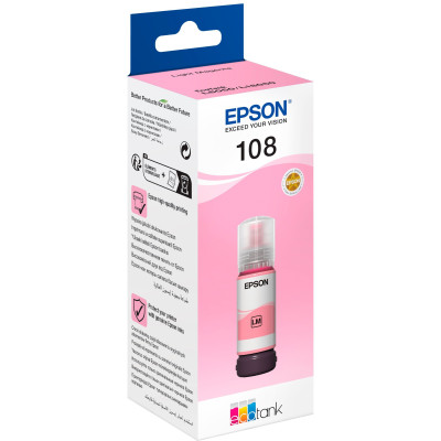 Epson Контейнер з чорнилом 108 EcoTank L8050/L18050 light magenta