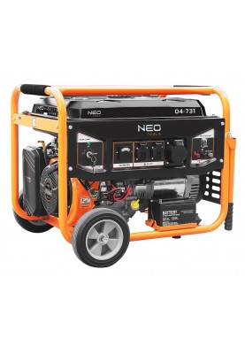 Neo Tools Генератор бензиновий 04-731, 6.0/6.5кВт, 1х12В та 2х230В (16А) та 1x230В(32А), бак 25л, 313г/кВтГ, 85 кг