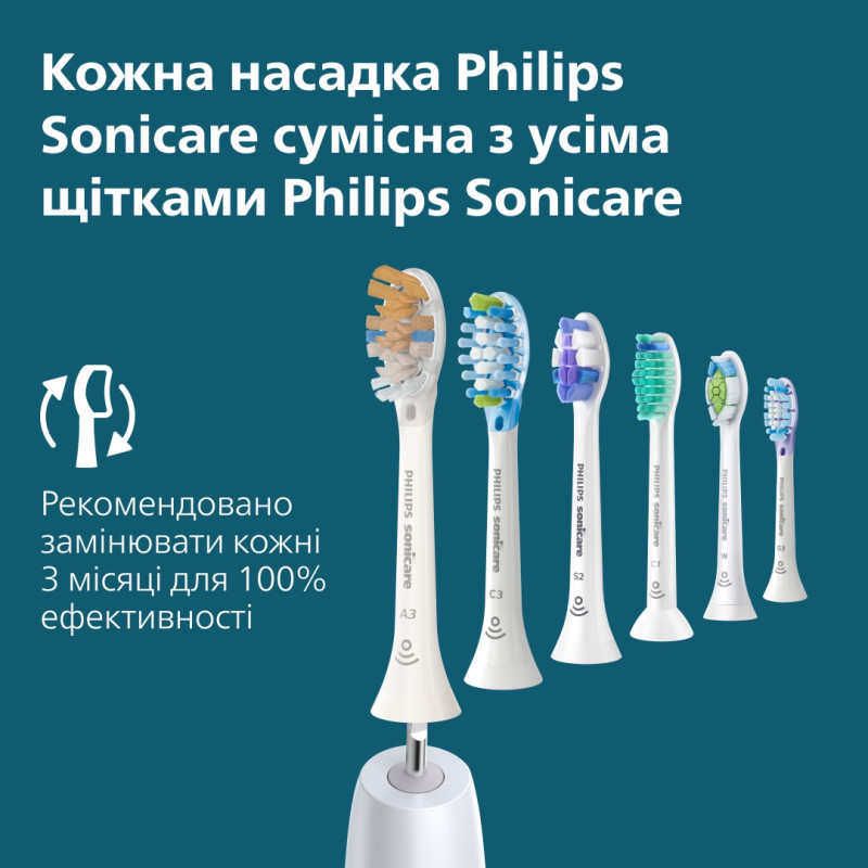 Philips Щітка зубна електр., Sonicare 5300 Series, 62т. колив/хв, насадок-1, блакитний