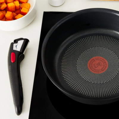 Tefal Набір посуду Tefal Ingenio Inspiration, 6предметів, алюміній, скло, бакеліт, чорний Tefal Набір посуду Tefal Ingenio Inspiration, 6предметів, алюміній, скло, бакеліт, чорний
