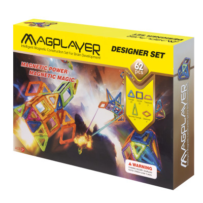 MagPlayer Конструктор магнітний 62 од. (MPB-62)