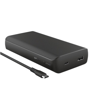 Trust Портативний зарядний пристрій Laro 65W USB-C 20.000 mAh for laptop Black Trust Портативний зарядний пристрій Laro 65W USB-C 20.000 mAh for laptop Black