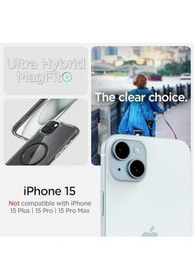 Spigen Чохол для Apple iPhone 15 Ultra Hybrid MagFit, Carbon Fiber