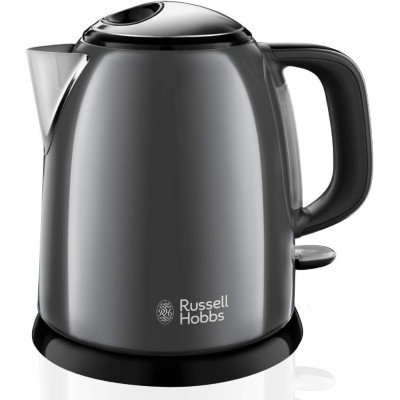 Russell Hobbs Електрочайник Russell Hobbs Colours Plus Mini, 1л, метал , сірий