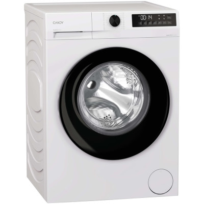 Candy Пральна машина Candy ProWash 300 фронтальна, 9кг, 1400, A, 54.8см, дисплей, пара, інвертор, люк чорний, білий