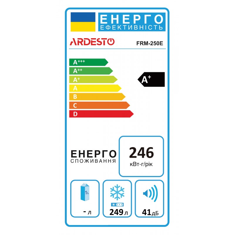 ARDESTO Морозильна скриня, 249л, А+, ST, диспл зовн., білий