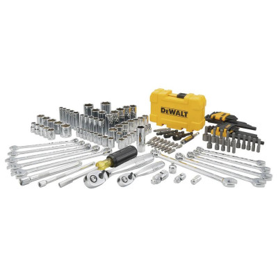 DeWALT Набір головок, біт, шестигранних та накидних ключів DeWALT, 1/4", 3/8", кейс, 142шт