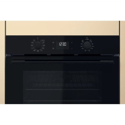 Whirlpool Духовий шафа електричний, 71л, A+, дисплей, конвекція, телескопічні напрямні, чорний