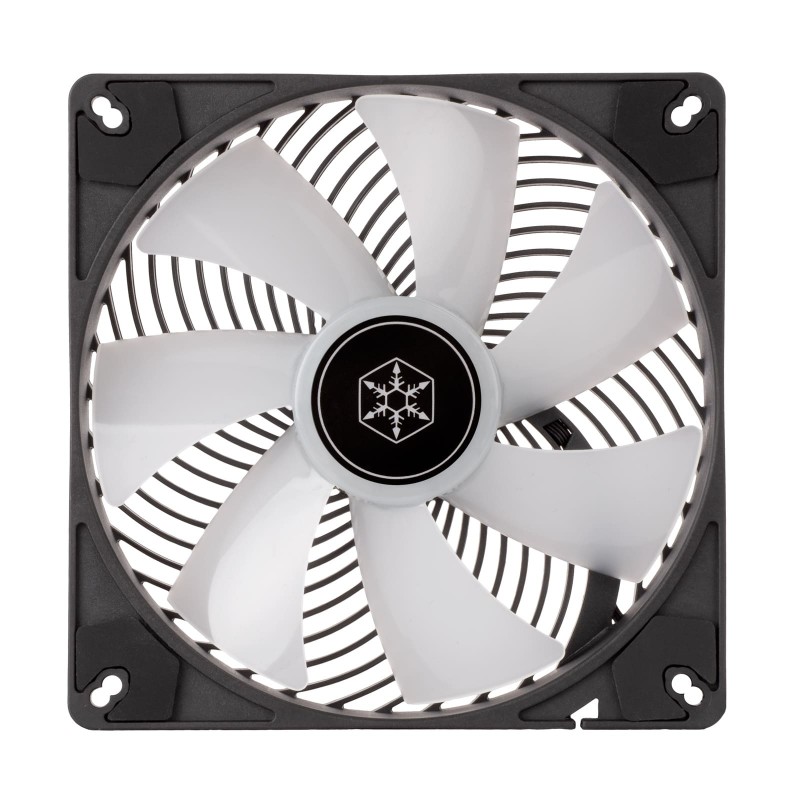 SilverStone Корпусний вентилятор Air Penetrator AP140I-ARGB 140мм, 500-2000rpm, 4 PinPWM, 3pin +5VARGB, 14.9-41.3dBa, чорний