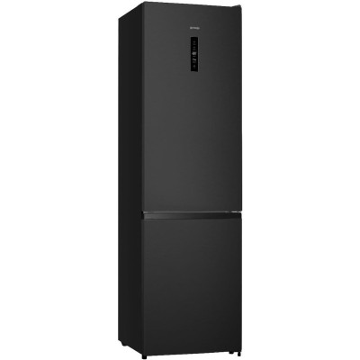 Gorenje Холодильник з нижн. мороз. камерою, 200х60х60см, 2 двері, 238(98)л, А+, NF+, Зона св-ті, Зовн. Дисп, Чорний